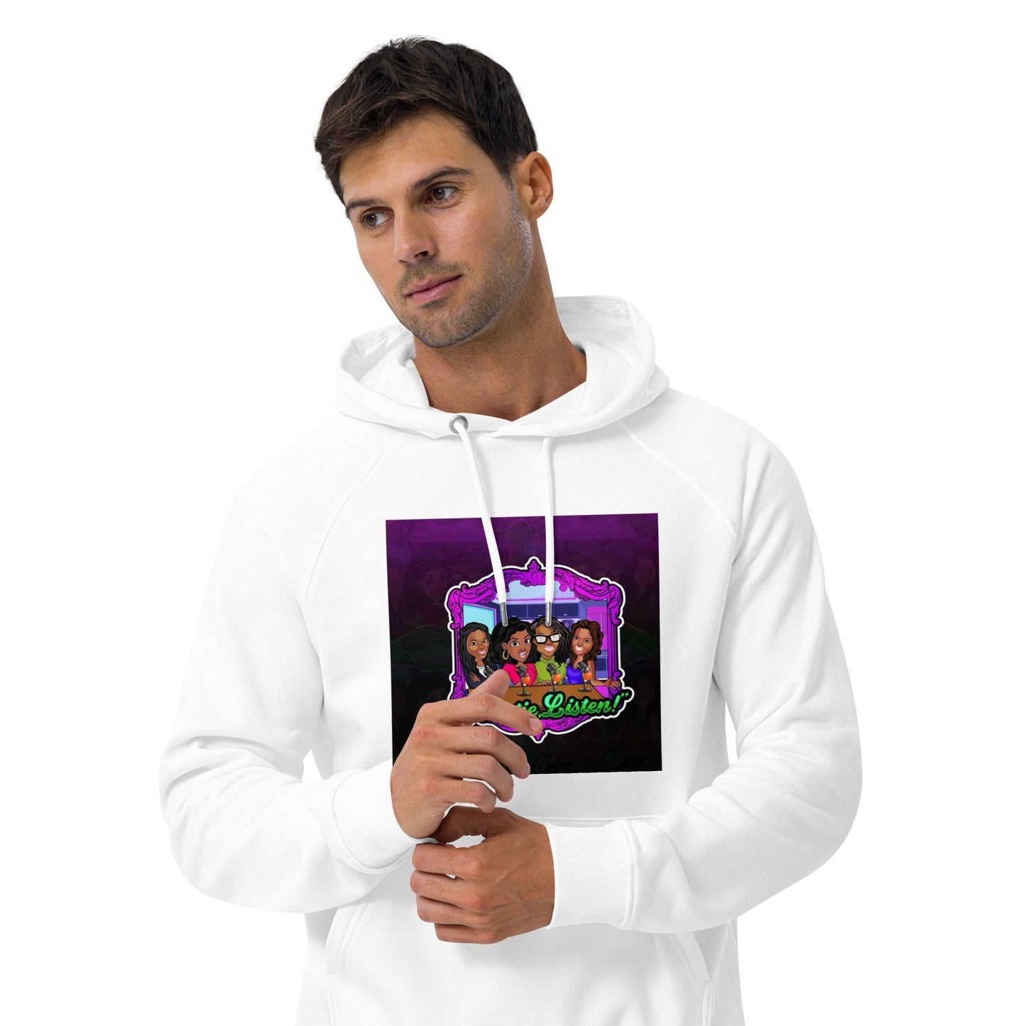 Unisex eco raglan hoodie
